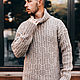Мужской вязаный свитер "Черный песок". Mens sweaters. Authorial Knitting Gayane. My Livemaster. Фото №6