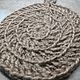 Eco round washcloth made of jute. Washcloths. Ledy-Y. Online shopping on My Livemaster.  Фото №2
