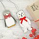 Order Christmas decorations out of felt. Santa Claus and animals. chehovchanki. Livemaster. . Ded Moroz and Snegurochka Фото №3