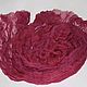 Silk Scarf Dark Crimson Chiffon Hand-dyed boho gift. Scarves. SilkColor. Online shopping on My Livemaster.  Фото №2
