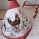 ROOSTERS-towel-napkin. Swipe. HOME TEXTILE (jannet). My Livemaster. Фото №4