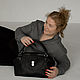 Bag bag ML made of black genuine leather art. 484. Classic Bag. Anastasia Kaufman. My Livemaster. Фото №6