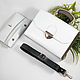 White bag with wood - Elin, women's leather bag. Classic Bag. Lemberg Leather. My Livemaster. Фото №4