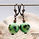 Secret herbs - green aventurine earrings. Earrings. Branzuletka (Branzuletka). Online shopping on My Livemaster.  Фото №2