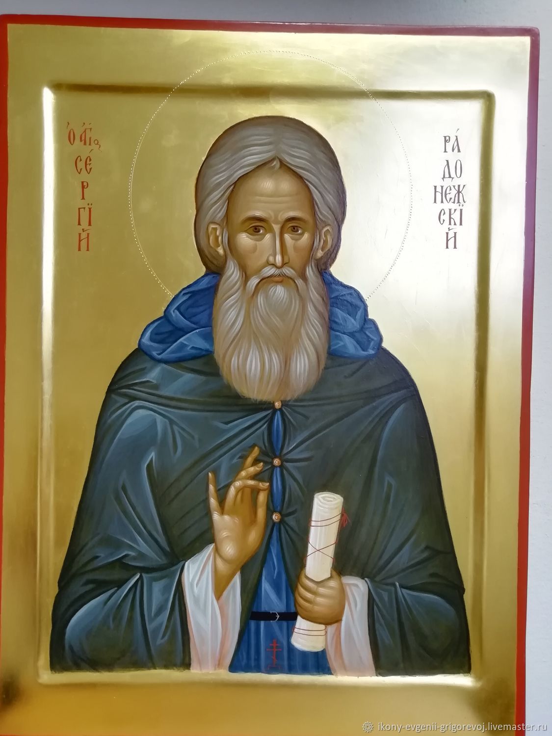 Икона Преподобного Сергия Радонежского – заказать на Ярмарке Мастеров ...