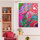 Interior red painting abstraction. Bright large painting to order. Pictures. House of the Sun (irina-bast). Online shopping on My Livemaster.  Фото №2