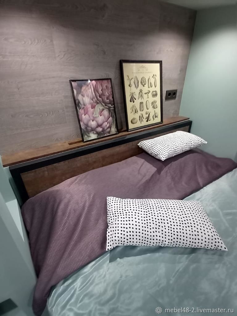 Кровать из ЛДСП Лофт – заказать на Ярмарке Мастеров – T2PAGRU | Кровати ...