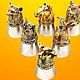 Stacks of Shifters-stainless steel 6 pcs., small.,figures, Shot Glasses, Vacha,  Фото №1