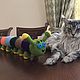 Soft toys: our cat Barsik and knitted caterpillar marsik. Stuffed Toys. Petelka. My Livemaster. Фото №4