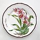 Painted porcelain Collection plates Orchids. Plates. ArtFlera (artflera). My Livemaster. Фото №5
