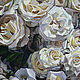 Painting 'White roses' oil on canvas 40h50cm, Pictures, Moscow,  Фото №1