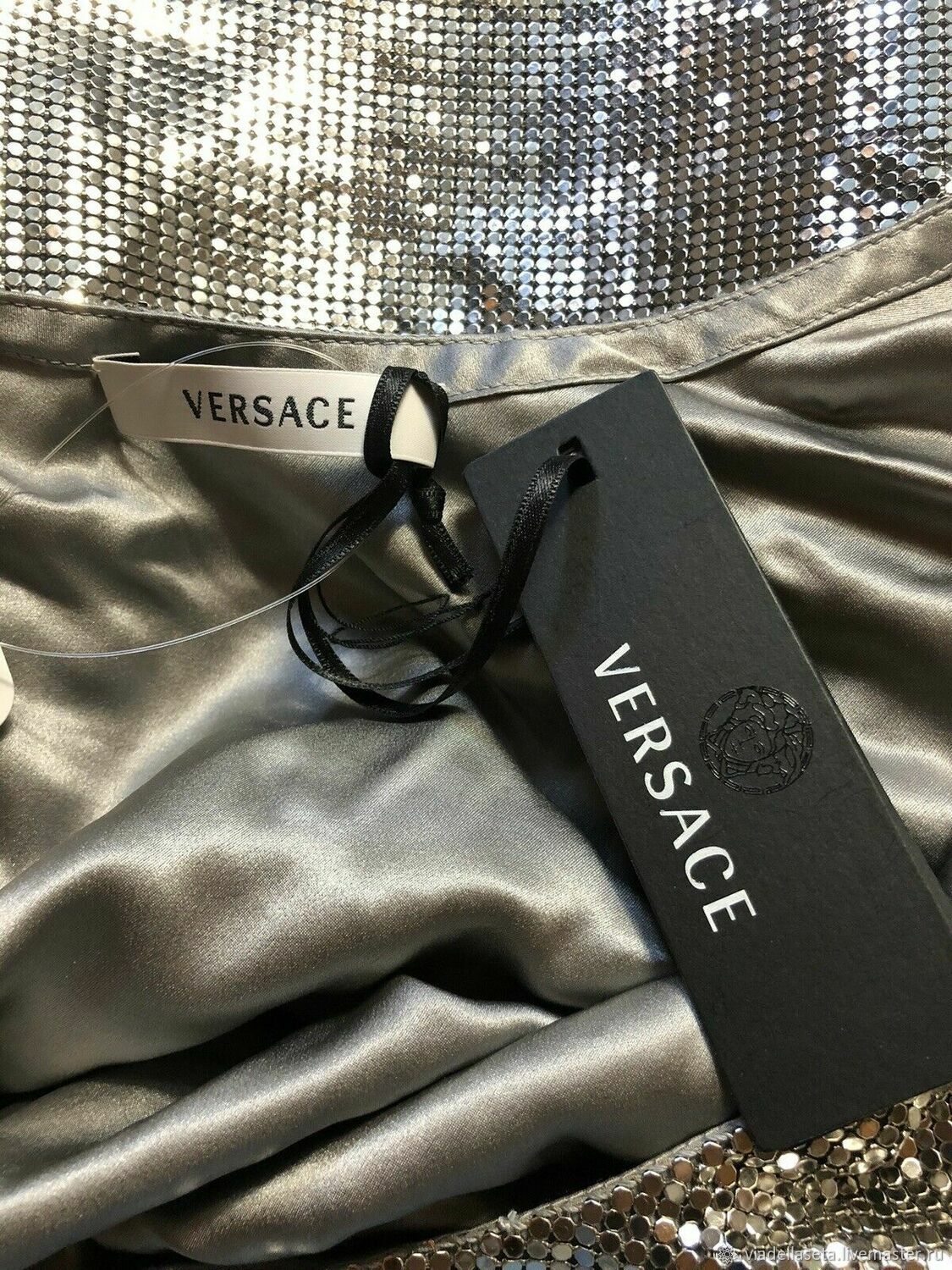 В НАЛИЧИИ 1 ШТ - Металлическая ткань, сетка (Versace) купить в интернет ...