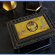 Сумки и аксессуары handmade. Livemaster - original item Business card holder men`s leather z533. Handmade.