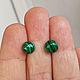 Stud earrings studs malachite. Earrings. Jewelry and accessories by IRIS. My Livemaster. Фото №6