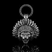 Украшения handmade. Livemaster - original item Keychain leopard Indian. Handmade.