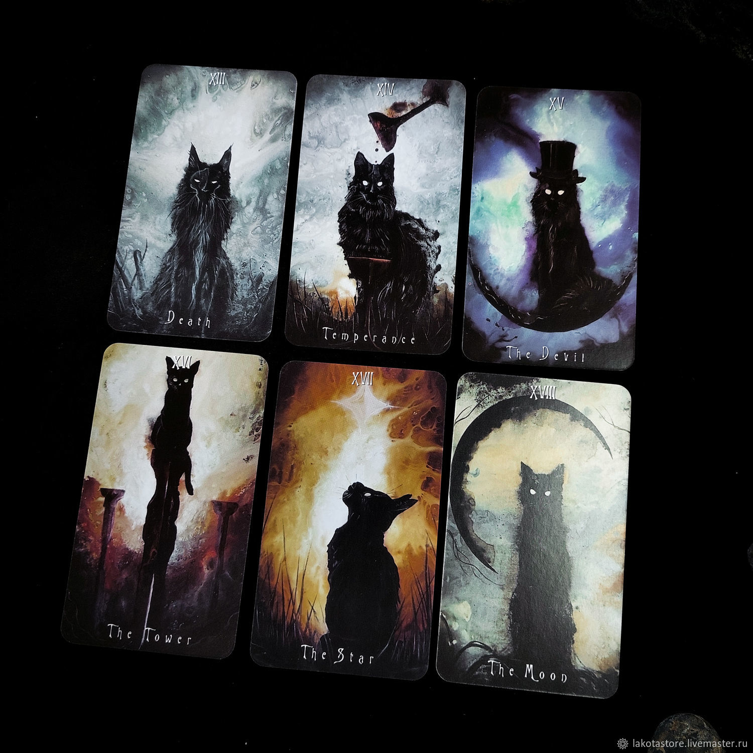 Таро котов-призраков (Haunted Cat Tarot) купить в интернет-магазине Ярмарка  Мастеров по цене 1700 ₽ – US4VQRU | Карты Таро, Москва - доставка по ...