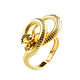 Золотое кольцо змея, кольцо в виде змеи, кольцо со змеей, Кольца, Москва,  Фото №1