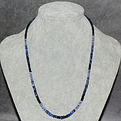 Работы для детей, handmade. Livemaster - original item Beads natural stone sapphire with a cut. Handmade.