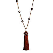 Украшения handmade. Livemaster - original item With pendant and chocolate pearls Mallorca. Handmade.