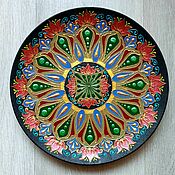 Картины и панно handmade. Livemaster - original item Plate decorative painted. Handmade.