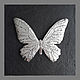 Butterfly platinum on a black background, Pictures, Moscow,  Фото №1