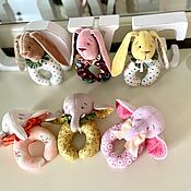 Куклы и игрушки handmade. Livemaster - original item Rattles (Elephants and bunnies). Handmade.