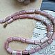 Бусы из родохрозита 2. Бусы. gemstone. Интернет-магазин Ярмарка Мастеров.  Фото №2