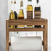 Для дома и интерьера handmade. Livemaster - original item Shelf with towel holder made of oak. Handmade.