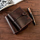Notebook Notebook A6 on rings. Notebook. KulikovCraft. Интернет-магазин Ярмарка Мастеров.  Фото №2