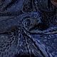 Шелковый платок леопард принт чёрно серо синий шёлк жаккард. Платки. Летящий Шёлк. Елена. Интернет-магазин Ярмарка Мастеров.  Фото №2