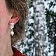 Серьги "Белая ягода" с перламутровой керамикой. Серьги-пусеты. Украшения для настроения (irish-bijou). Ярмарка Мастеров.  Фото №14