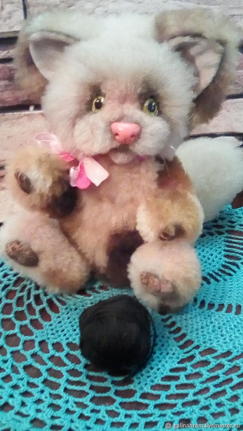 Игрушка из натурального меха котенок Мурзик. в интернет-магазине на ...