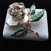 Винтаж handmade. Livemaster - original item Nettie Rosenstein STERLING Silver Rose Brooch. Handmade.