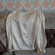 Винтаж: Блуза шелковая крепсатин. Блузки винтажные. Insterburg. Ярмарка Мастеров.  Фото №5
