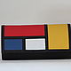 Copy of Leather Mondrian clutch bag. Clutches. Leather  Art  Phantasy. Online shopping on My Livemaster.  Фото №2