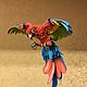 Miniature ' Macaw'. Miniature figurines. Felted toys - WoolenTone. Online shopping on My Livemaster.  Фото №2