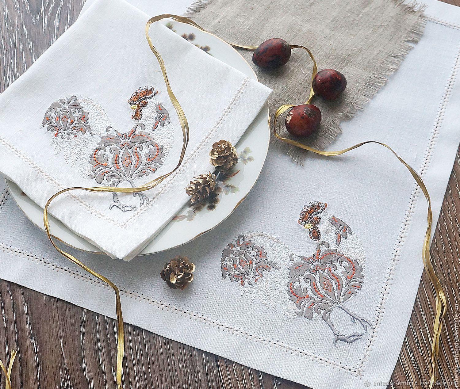 Салфетки пасхальные- Петух Дамасский – заказать на Ярмарке Мастеров ...