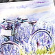 'Purple summer', a watercolor painting on paper. Pictures. Annet Loginova. Online shopping on My Livemaster.  Фото №2