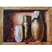 Картины: букет пионов в вазе