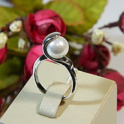 Винтаж handmade. Livemaster - original item Ring with pearls.. Handmade.