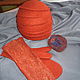 Felt set ' Red Magic..!' (hat+mittens). Headwear Sets. Nadezda-L. My Livemaster. Фото №5