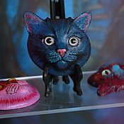 Сувениры и подарки handmade. Livemaster - original item Magnets: a cat with a fantasy color. Handmade.