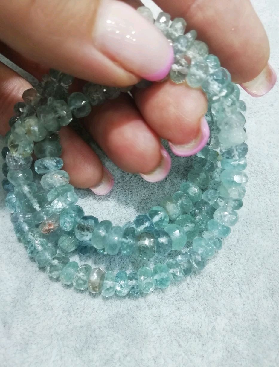 Аквамарин бусы в интернет-магазине Ярмарка Мастеров по цене 7900 ...