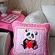 Order Panda Pillow. elena-kornienko. Livemaster. . Pillow Фото №3