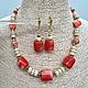Украшения из коралла. Комплекты украшений. Elena Moonlight Jewelry. Ярмарка Мастеров.  Фото №6