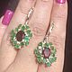 Earrings with black opals and emeralds. Earrings. serebro-i-kamni-1. My Livemaster. Фото №6
