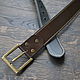 Leather belt, double-sided. Straps. Andrej Crecca. Ярмарка Мастеров.  Фото №4