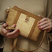 Сумки и аксессуары handmade. Livemaster - original item Eric`s clutch, strap handbag, cross body, summer handbag, 227. Handmade.
