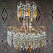 Для дома и интерьера handmade. Livemaster - original item Chandeliers: Crystal chandelier with murano. Italy. Handmade.