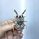 Brooch 'Royal beetle in silver'. Brooches. Anastasiya Kozlova. Online shopping on My Livemaster.  Фото №2